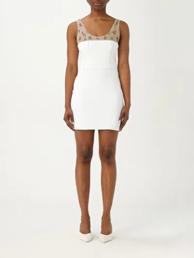 Elisabetta Franchi Dress  Woman Color Ivory In Ivory