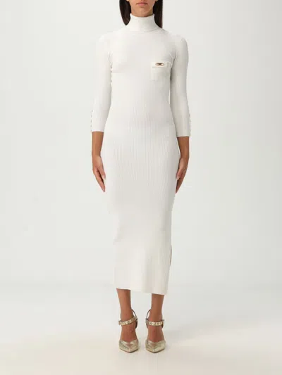 ELISABETTA FRANCHI DRESS ELISABETTA FRANCHI WOMAN COLOR IVORY,435308044