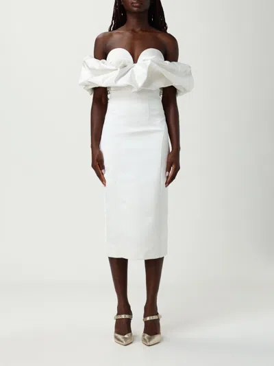 Elisabetta Franchi Dress  Woman Colour Ivory In White