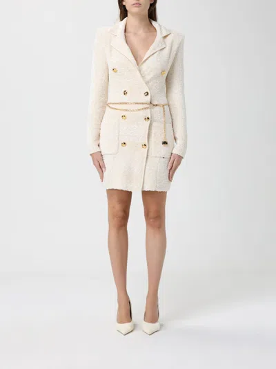 Elisabetta Franchi Dress  Woman Color Milk In Neutral