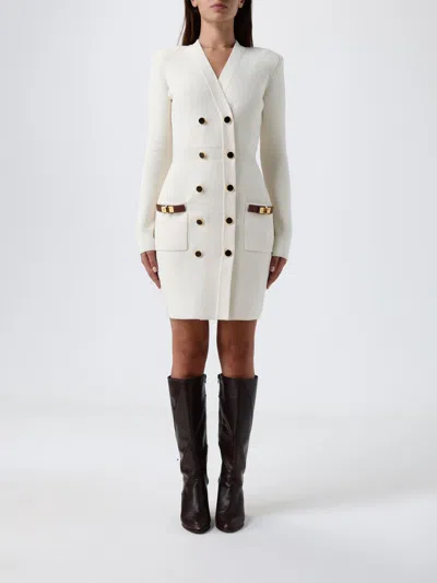 ELISABETTA FRANCHI DRESS ELISABETTA FRANCHI WOMAN COLOR MILK,435293246