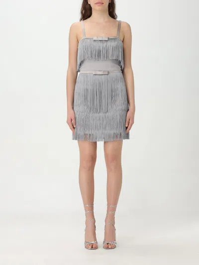 Elisabetta Franchi Dress  Woman Color Pearl In Pearl