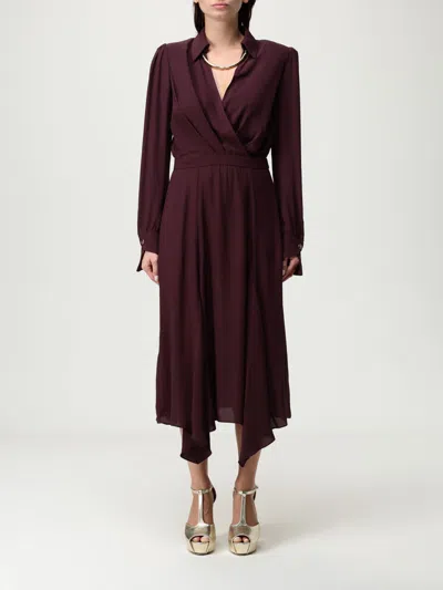 ELISABETTA FRANCHI DRESS ELISABETTA FRANCHI WOMAN COLOR RED PURPLE,H26503103