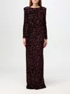 Elisabetta Franchi Sequin-embellished Maxi Dress In Rot