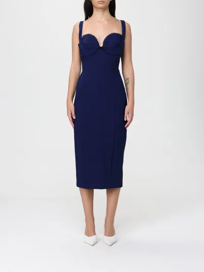 Elisabetta Franchi Dress  Woman Color Sea In Blue