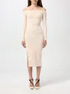 Elisabetta Franchi Dress  Woman Color White In Weiss