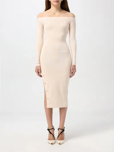 Elisabetta Franchi Dress  Woman Color White In Weiss