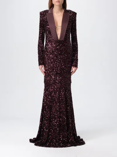 ELISABETTA FRANCHI DRESS ELISABETTA FRANCHI WOMAN COLOR WINE,H32590114