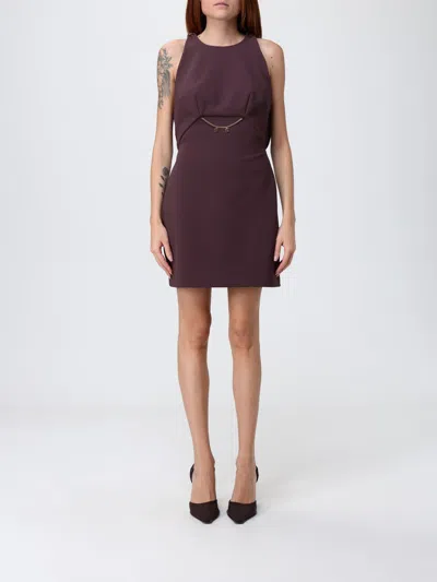 Elisabetta Franchi Dress  Woman Color Wine In Burgundy