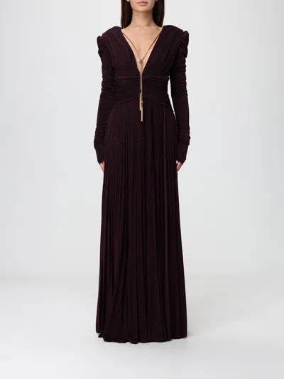 Elisabetta Franchi Dress  Woman Color Wine In Burgundy