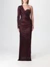 Elisabetta Franchi Dress  Woman Color Wine In Burgundy