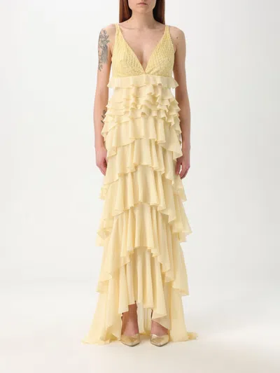 ELISABETTA FRANCHI DRESS ELISABETTA FRANCHI WOMAN COLOR YELLOW,426433003