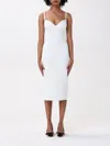 Elisabetta Franchi Dress  Woman Color Yellow Cream In White