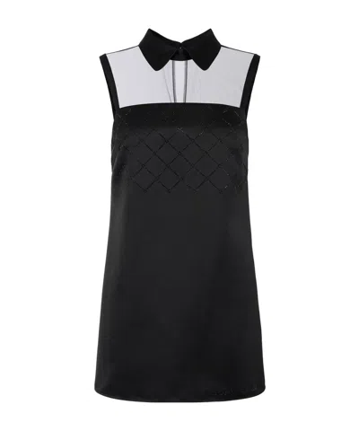 ELISABETTA FRANCHI ELISABETTA FRANCHI EMBELLISHED DUCHESSE SATIN DRESS