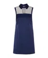 Elisabetta Franchi Blue Dresszip And Hook Closure On The Back In Blue