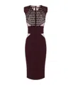 Elisabetta Franchi Sequin-embellished Midi Dress In Brown