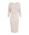 Elisabetta Franchi Dress In Lurex Viscose Fabric In White