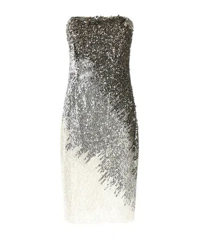 Elisabetta Franchi Dress In Metallic Tulle Fabric In Multi
