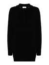 Elisabetta Franchi Sweatshirtkleid Mit Kapuze In Negro