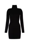 Elisabetta Franchi Robe Manteau Dress In Boucle Wool In Nero