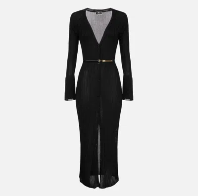 Elisabetta Franchi Dress In Nero