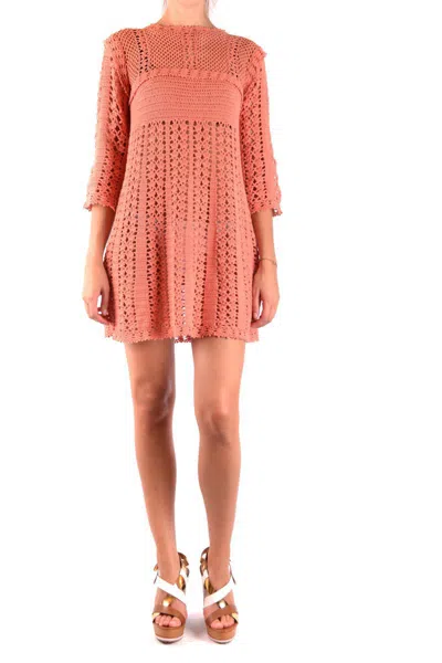 Elisabetta Franchi Women's Orange Cotton Dress