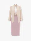 Elisabetta Franchi Abito Stacccabile Dress In Purple