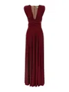 Elisabetta Franchi 'red Carpet' Dress In Burgundy