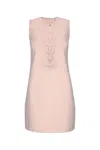 Elisabetta Franchi Abito Corto Maglia Dettaglio Fiochetti In Rosababy