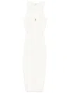 Elisabetta Franchi Knit Dress In White
