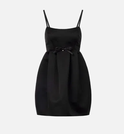 Elisabetta Franchi Dress With Bow In Black