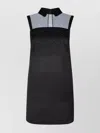 Elisabetta Franchi Dress With Embroidery And Sheer Panel