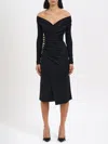 Elisabetta Franchi Vestido Midi - Negro In Black