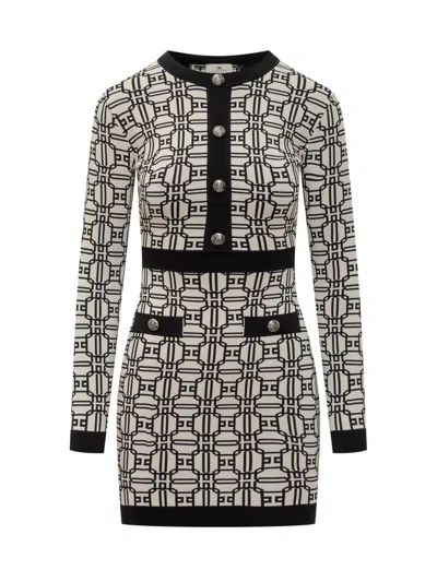 ELISABETTA FRANCHI ELISABETTA FRANCHI DRESS WITH LOGO