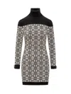 Elisabetta Franchi Dress With Logo In White