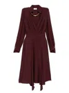 Elisabetta Franchi Wrap-design Flared Dress