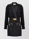 Elisabetta Franchi Wrap-design Cargo-pocket Mini Dress