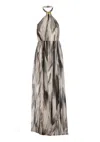 Elisabetta Franchi Abstract-print Maxi Dress