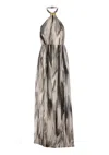 Elisabetta Franchi Abstract-print Maxi Dress