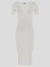 Elisabetta Franchi Ribbed-knit Midi Dress