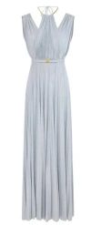 Elisabetta Franchi Knee Length Sleeveless Dress With Belted Waist