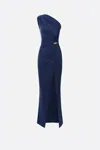 Elisabetta Franchi Asymmetric Red Carpet Dress
