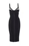 Elisabetta Franchi Adjustable Straps Bustier Cut-out Midi Pencil