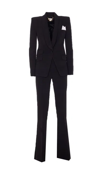 Elisabetta Franchi Knee Length Suit Flare Pants In Black