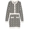 Elisabetta Franchi Logo-jacquard Long-sleeved Mini Dress