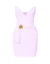 Elisabetta Franchi Vestido Midi - Rosado In Beige