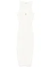 Elisabetta Franchi Knit Dress In Beige