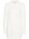 Elisabetta Franchi Sweatshirtkleid Mit Kapuze In Beige