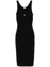 Elisabetta Franchi Bow-detailed Midi Dress In Black