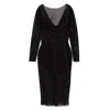 Elisabetta Franchi Tulle Midi Dress In Black